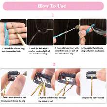 Nineibei 22 Colors Hair Tinsel Kit, 7800 Strands 48 Inch Glitter Tinsel Hair Extensions With Tools, Heat Resistant Sparkling Fairy Hair Accessories For Girls, Kids, Women Christmas Cosplay Party - 杏色 - 查看 6