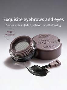 NOVO Waterproof Eyeliner Gel, Smudge-Proof, Long-Lasting, Beginner-Friendly Eyeliner Makeup, Easy Application To Enhance Eyes - 01# Graphite Black - View 10