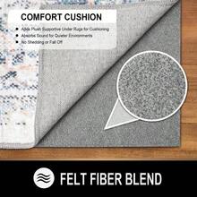 almohadillas para orejas de fieltro y goma de 1 8 pulgadas de grosor, 2 x 3 pies, agarre antideslizante para alfombras para mantener las alfombras en su lugar, almohadillas para orejas - 61 cm x 914 cm - Ver 2