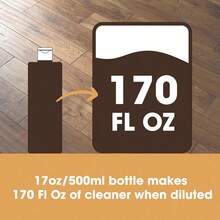 Furniture Clinic Wood Floor Cleaner | Dilutes To 170 FL Oz | Cleaning Concentrate | Formulated For Hardwood And Engineered Wooden Flooring | Quick-Drying With Orange Oil - 木地板清潔劑 - 查看 3