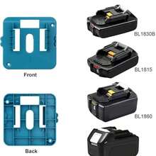 10pcs Wall Mount Battery Organizer For Makita 18V Batteries (BL1860 BL1850 BL1840 BL1815), Detachable Makita Battery Holder – Neat Storage For Garage, Workshop & Toolbox - Multicolor - View 4