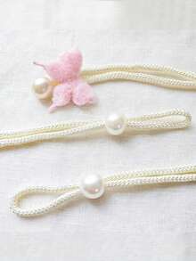 1/2件装可爱蝴蝶樱花装饰窗帘绑带，门帘，咖啡帘，遮阳帘，蚊帐帘绑带，迷人公主房装饰收纳带，婴儿房装饰 - 彩色 - 查看 5