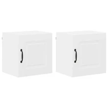 vidaXL Armoire de cuisine Kalmar 2 pcs Blanc 40 x 31 x 40 cm - Blanc - Voir 2