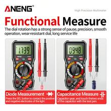 Multímetro Digital Profesional Aneng Ncv Auto Ohm Voltímetro Capacitancia Resistencia Diodo Medidor De Voltaje voltímetro - Negro - Ver 7