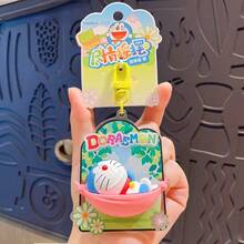 Móc khóa Doraemon kiểu đu quay - Phiên bản mùa xuân, Móc khóa nhân vật hoạt hình chính thức, Phụ kiện sưu tầm bằng nhựa PVC dễ thương, Có thể treo trên ba lô và ví, Món quà lý tưởng cho trẻ em và người lớn - Nhiều màu - Xem 7