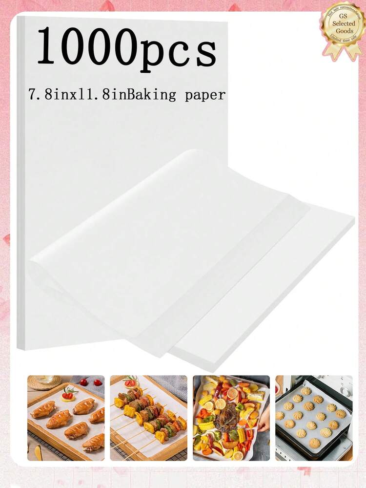 200pcs/100pcs/50pcs Unbleached Parchment Paper Liners For Air Fryer, Square Baking Silicone Oil-Proof Sheets, Thick Air Fryer Liners, Heat Resistant Material, Non-Stick, Suitable For Oven, Grill, Air Fryer, Steamer, Baking, Roasting, Air Frying, Steaming Bread, Cupcakes - Square Brown - View 12