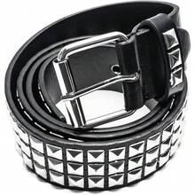 Punk Rock Studded Belt For Women & Men Gothic Pyramid Spike Belt With Metal Buckle Edgy Grunge Accessory For Jeans, Daily Commute And Alternative Fashion - màu đen - Xem 8