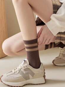 1/3/6 Paar Herren gestreifte Business-Casual Bootsocken, geeignet für Arbeit und täglichen Gebrauch, Herrensocken, geeignet für Frühling, Herbst und Winter, atmungsaktive Mesh-Details, Belüftungslochdesign, feuchtigkeitsableitend, weich und glatt, geeignet für verschiedene Anlässe wie Feste, Sport, Lässig und Geschäft, das ganze Jahr über tragbar - Verschiedenfarbig - Übersicht 2