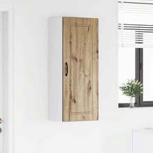 vidaXL Armário de cozinha com porte Chêne artesanal 40 x 31 x 100 cm - Castanho - Ver 4