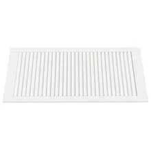 vidaXL Portes d'armoire à persiennes 2pcs blanc 99,3x49,4cm pin massif - Weiss - Übersicht 3