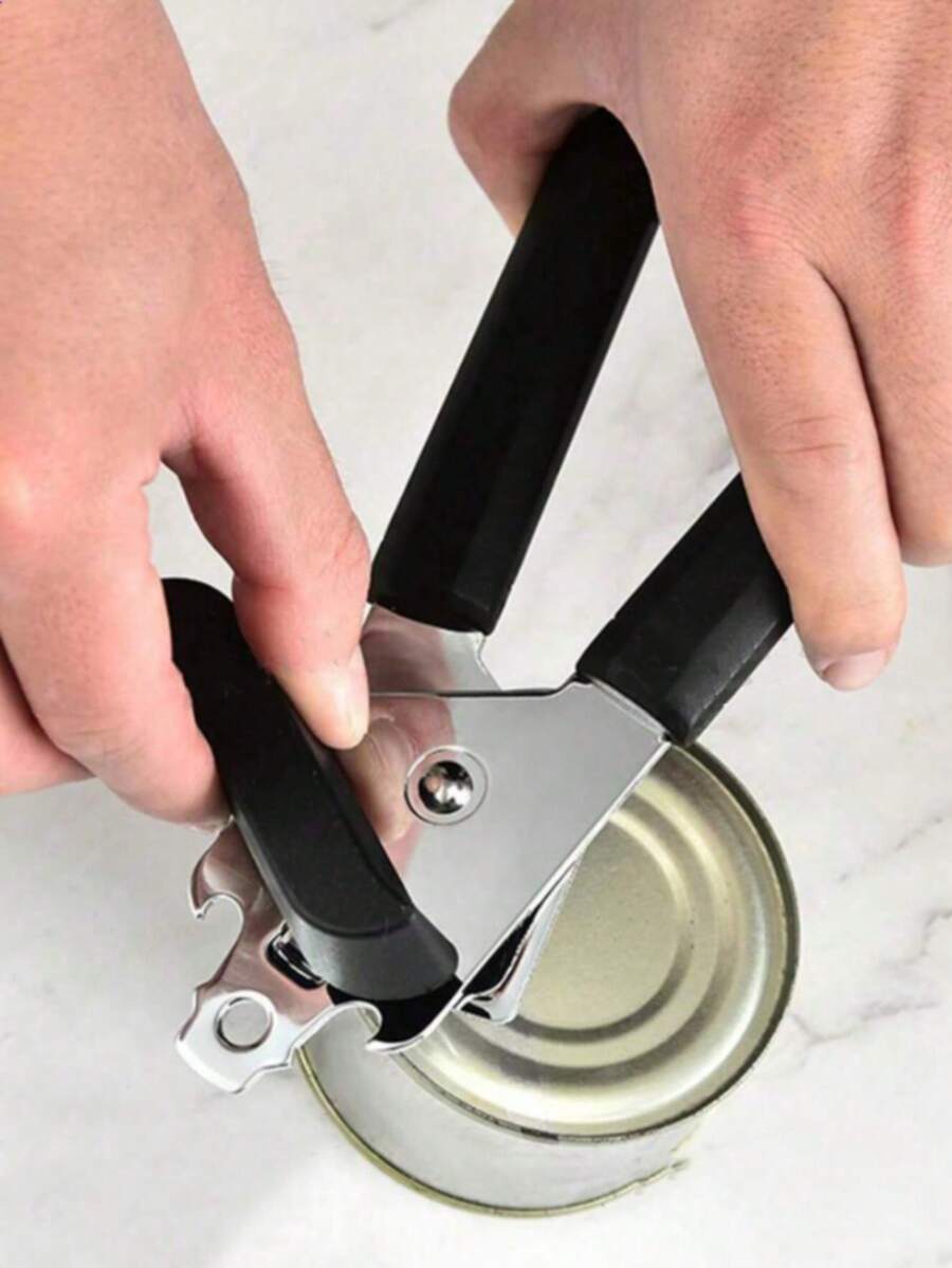 1 szt. Wytrzymały otwieracz do puszek 3 w 1, odpowiedni dla osób starszych i o słabych dłoniach, wielofunkcyjny ręczny otwieracz do puszek do domu, kuchni, restauracji, niedrogi gadżet kuchenny, artykuły imprezowe