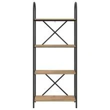 vidaXL Étagère Chêne artigianale 60 x 30 x 146 cm Bois d'ingénierie - Castano - Visualizzare 5