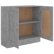 vidaXL Biblioteca cinza beton 82,5x30,5x80 cm Bois d'ingénierie - Cinza - Ver 5