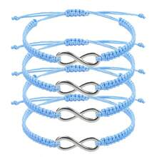 4pcs/Set Handmade Woven Infinity Symbol Figure 8 Bracelets, Unisex Couples & Best Friends Jewelry Gift - Bracelet - View 8