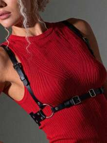 Underbust PU Leather Harness Corset Belt Casual Harness For Women Corset Belt Women Punk Corset Harness Belt - 多色 - 查看 3