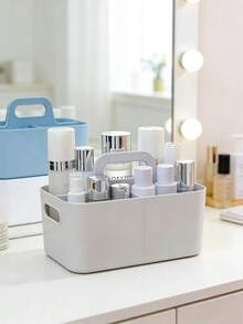 Portable Handheld Storage Box, Makeup Organizer Box, Can Store Eyeshadow, Makeup Brushes, Etc., Can Be Placed On Bathroom Countertop, Multi-Functional Storage Rack, Essential For Back To School. Stackable Storage Boxes, Suitable For Bathroom, Office, Crafts Or Study Supplies Storage - Multicolor - View 7