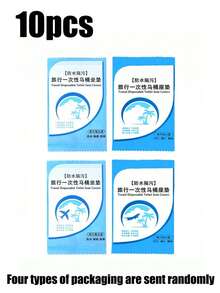 10-100pcs/Pack Disposable Plastic Waterproof Anti-Slip Toilet Seat Covers, Individually Packaged, Portable - Clear - View 13