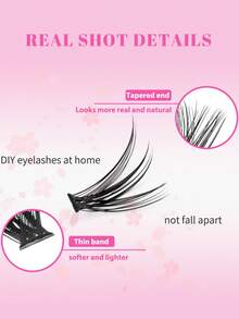 640 cặp mi giả riêng lẻ, dung lượng lớn, độ cứng 30D+40D+50D, độ cong D, 9-16mm. Mi giả tự làm, trông tự nhiên, dày dặn, mềm mại và siêu nhẹ, có thể tái sử dụng. Mi giả từng sợi riêng lẻ, thích hợp cho người mới bắt đầu sử dụng tại nhà hoặc khi di chuyển, cho cuộc sống hàng ngày, đám cưới, tiệc tùng, lễ hội âm nhạc và Ngày của Mẹ. Từ khóa: Mi giả, Mi nối, Mi giả từng sợi, Mi thật, Mi giả. - D - Xem 7