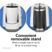 Cafetera rápida para café frio o caliente Hamilton beach ,capacidad para 16 onzas de cafe, Preparación fría o café caliente en minutos. Con esta cafetera fría puedes disfrutar de un café suave y frío en menos de 6 minutos - Tipo de Enchufe A USA (110-127V) - Ver 6