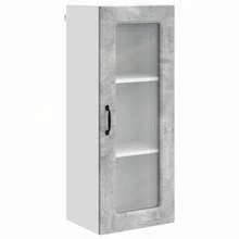 vidaXL Armário de cozinha Kalmar cinza beton 40 x 31 x 100 cm - Cinza - Ver 2