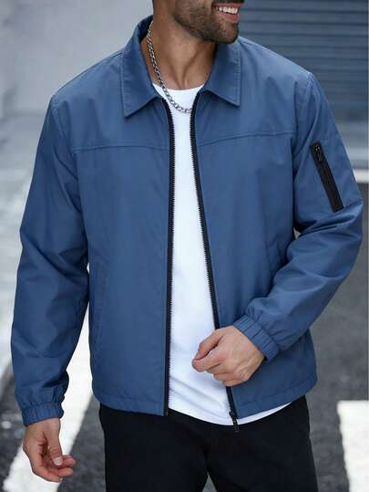 Men's Sports Jacket, Comfortable And Breathable, Suitable For Sports, Running, And Casual Wear.
