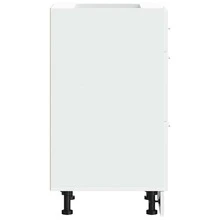 vidaXL Meuble bas "Lyon" Blanc 40 x 46 x 81,5 cm Bois d'ingénierie - Blanc - Voir 6
