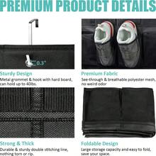 Over-The-Door Shoe Organizer Storage Bag, 14/24-Pocket Non-Woven Fabric Shoe Rack For Entryway, Closet, Or Hallway, Space-Saving Hanging Shoe Holder With Durable Hooks, Ideal For Home, Apartment, Or Dorm Use, Keeps Shoes Neat And Organized, Easy To Install And Remove, Perfect For Sneakers, Boots, And Slippers - Multicolor - View 3