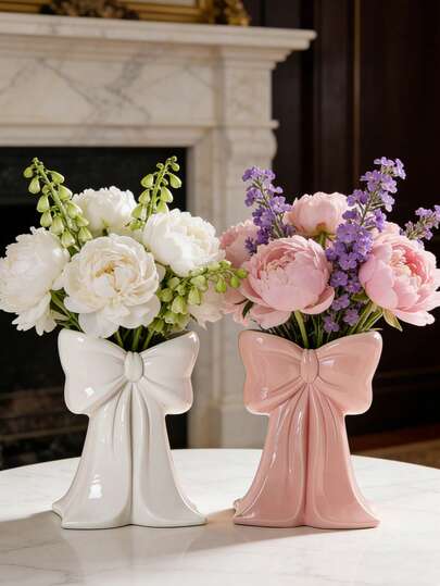 Minimalistisk söt rosettdekoration, rosettformad vasdekor i harts, lämplig för matbord, vardagsrumsdisplay, sovrumsbord, bröllopsbordsdekor, skrivbordsdekor, perfekt present till familj och vänner