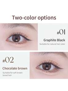 NOVO Waterproof Eyeliner Gel, Smudge-Proof, Long-Lasting, Beginner-Friendly Eyeliner Makeup, Easy Application To Enhance Eyes - 01# Graphite Black - View 9