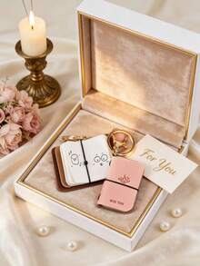 1pc Cute & Portable Keychain, Suitable For Daily Use, Gift Giving, Travel Inspiration, Student Notetaking, Multi-Scenario Printed Cover Design, Practical Hanging Design, Great Gift For Students, Colleagues, Boyfriends, Husbands, Parents, Girlfriends, Ideal For Birthdays, Valentine's Day, Thanksgiving, Graduation Season And More