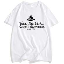 Men Women T-Shirts Todd Snider Fashion Designer Since 1994 Shirt Men Short Sleeve Cotton T-Shirt Unisex Streetwear Loose O-Neck - 淺灰色 - 查看 3