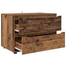 vidaXL Armário de rangement Bois Antigo 80 x 48 x 57 cm - Castanho - Ver 7