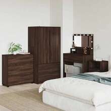 vidaXL Armoire de rangement Chêne Marron 80 x 31 x 81 cm - Tabac - Voir 5