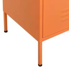 vidaXL Aufbewahrungsschrank Orange 80x35x101,5 cm Stahl - Orange - Übersicht 6