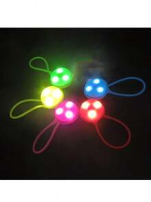 1pc Outdoor Pet Silicone Halter Light, Super Bright Front & Rear LED Pet Safety Pendant, High Visibility For Night Walking Dogs And Outdoor Activities, Anti-Lost Backpack Light Silicone LED Warning Light