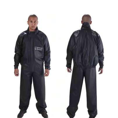 Capa de Chuva Motoqueiro PVC Impermeável Reforçada Motoboy G