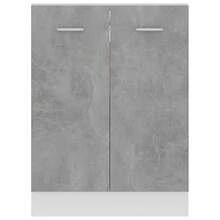 vidaXL Meuble bas "Lyon" Gris béton 60 x 46 x 81,5 cm Bois d'ingénierie - Gris - Voir 6