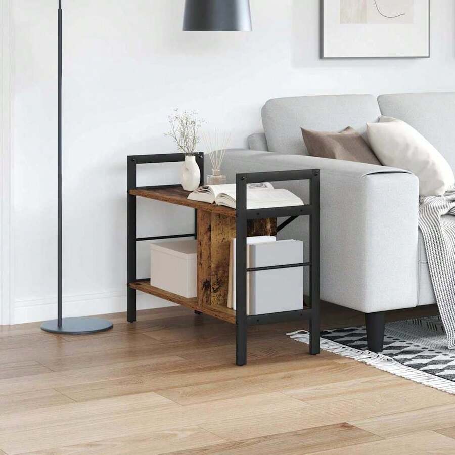 vidaXL Étagère Bois Ancien 75 x 30 x 58,5 cm Bois d'ingénierie - Castano - Visualizzare 1