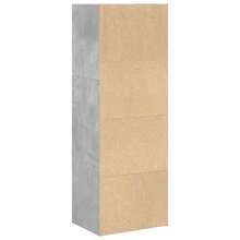 vidaXL Bibliothèque gris béton 40x30x114 cm ingénierie du bois - Gris - Voir 6