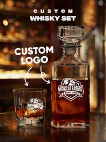 1pc/Set Custom Logo Whiskey Glass, Custom Glass, Custom Photo Whiskey Tumbler Glass,Glassware With Photo, Custom Gift, Personalized Photo Whiskey Set, Personalized Whiskey Glassware, Whiskey Tumbler With Photo, Whiskey Carafe, Unique Gift For Valentine's Day, Mother's Day, Father's Day, Birthday, Anniversaries - Custom Logo - View 9