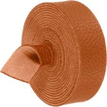 Lychee Pattern Leather Strap, Brown 71 Inches Long 1 Inch Wide, Suitable For DIY Craft Projects, Pet Collars, Traction Ropes, Belts, Keychains, Watch Straps