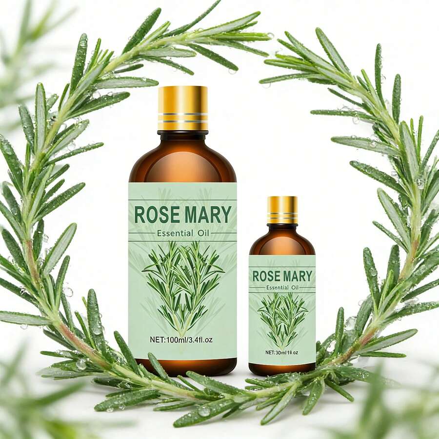 100毫升+30毫升迷迭香精油套装，面部及身体护理保湿滋养按摩油。持久留香，深层滋养，适用于身体按摩、水疗、香薰、头发及肌肤护理；温和亲肤，适合所有肤质，持久清新香气。 - 迷迭香雙組合 - 查看 1