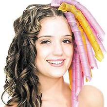 20PCS 45CM Magic Curly Hair Tools Curl DIY Rizadores para el cabello Herramienta espiral Circle Magic Styling Rollers - 45 centímetros - Ver 9