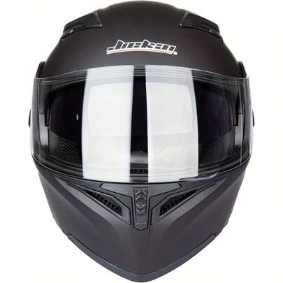 JIEKAI Motorcycle Helmet - Adjustable Vent, Quick Release Lens & Rain Strip, Breathable Lining, Durable Construction, Motorcycle Riding Gear