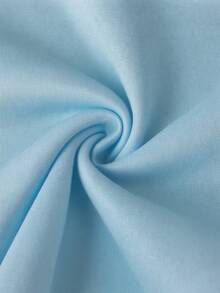 1pc Tween Boy Casual Printed Pullover Sweatshirt Sweatshirt, Thermal Lined, Long Sleeve, Autumn/Winter - Baby Blue - View 5