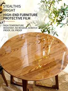 1卷高清透明保护膜，厨房贴纸，防水防油防火，适用于桌面、墙面、咖啡桌、餐桌、家具、大理石等表面，耐刮擦耐热，无内纸筒包装 - 白色 - 查看 7