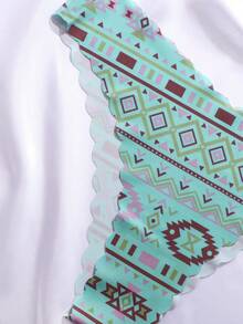 7 قطع/عبوة - سراويل داخلية مثلثة خالية من الغرز بطبعات زهرية وألوان سادة مريحة وجذابة للنساء - متعدد الألوان - مشاهدة 6