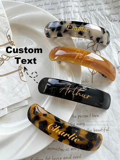 Pinza para el cabello personalizada, pasadores para el cabello, barretas para el cabello, pinza para el cabello con diamantes, accesorios para el cabello, pasadores para el cabello con nombre personalizado, pinza para el cabello, regalo de la princesa rosa, accesorios para el cabello de boda, colores brillantes de primavera y verano, colorido, lindo, adorable, divertido, kawaii, Y2K, elegante, unisex, casual