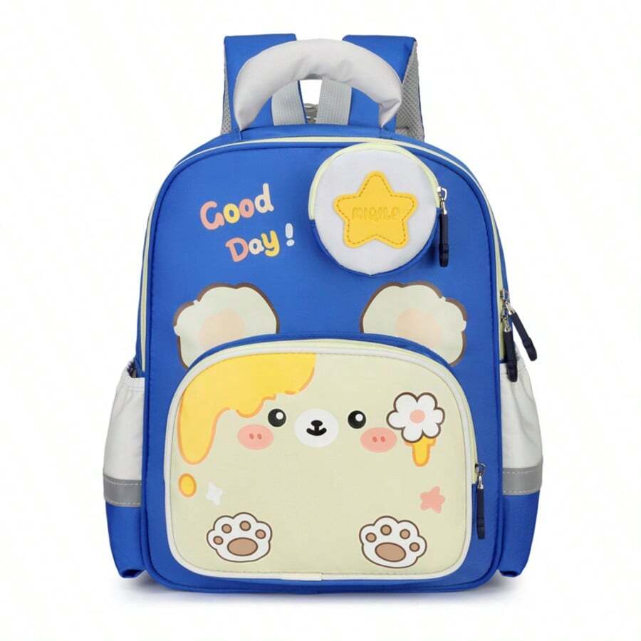 New Cute Cartoon Backpack For Boys And Girls, Lightweight And Ergonomic Children School Bag - Royal Blue - View 1