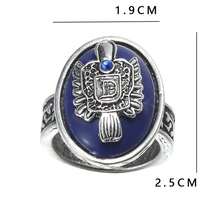 Hot  Rings Caroline Damon Salvatore Stefan Cosplay Ring Props Cute Family  Badge Rings Gifts For Friends - Antique Silver - View 6